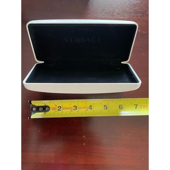 Versace White Hard Clamshell Eye Case With Cloth - Picture 8 of 14
